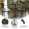 thumbnail image 3 of Flash Furniture Lars 24'' Round Wooden Cocktail Table with 30'' and 42'' Columns Black (XA24COTABK), 3 of 9