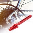 thumbnail image 4 of Medición de la regla de medición del verificador de cadena portátil, herramienta de mano de reparación de calibre de cadenas estiradas de bicicleta , Rojo shamjiam Comprobador de desgaste de cadena de bicicleta, 4 of 8
