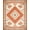 Rust Terracotta Ivory, Pattern 14, variant on ODIKA 8'x10' Washable Area Rug Hallway Wide Geometric Trellis Bordered Lattice Grid Hallways for Living Room, Under Sectional, Family , Durable, Non-Slip