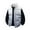 Gray, variant on Men's and Women's Casual Stand-up Collar Gradient Vest with Cotton Cold-proof and Warm Sleeveless Zipper, Unisex Vest for Layering and Style,Black,L