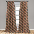 thumbnail image 5 of Ambesonne Abstract Curtains, Rhombuses Hexagons, Pair of 28"x95", Multicolor, 5 of 5