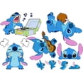 thumbnail image 2 of Pegatinas de pared de Lilo y Stitch, pegatinas de pared de dibujos animados de Disney, decoración de pared de vinilo DIY para despegar y pegar, para niños, niñas, niños, dormitorio, sala de estar, ca, 2 of 5
