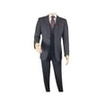 thumbnail image 2 of Men Suit BERLUSCONI Turkey 100% Italian Wool Super 180's Vested #Ber15 Charcoal, 2 of 11