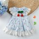 thumbnail image 5 of Ropa de mascotas vestidos transpirables mascotas ropa de moda faldas de moda encantador patrón de animales trajes trajes fiesta suministros de ocio azul xl Advancent PT000682-05, 5 of 7