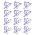 thumbnail image 1 of Uxcell 12Pcs Mariposas para Manualidades 2.2" Mariposas de Organza para Decoración del Hogar Púrpura Claro, 1 of 6