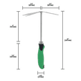 thumbnail image 5 of Zenport 15311A Shrub Rake Hoe Fork Combo, 12-Inch, Green, 5 of 6
