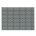 thumbnail image 1 of Damask Grey Cutting Board, Continuous Floral Victorian Pattern Grid on Stripes, Decorative Tempered Glass Cutting and Serving Board, in 3 Sizes, by Ambesonne, 1 of 2