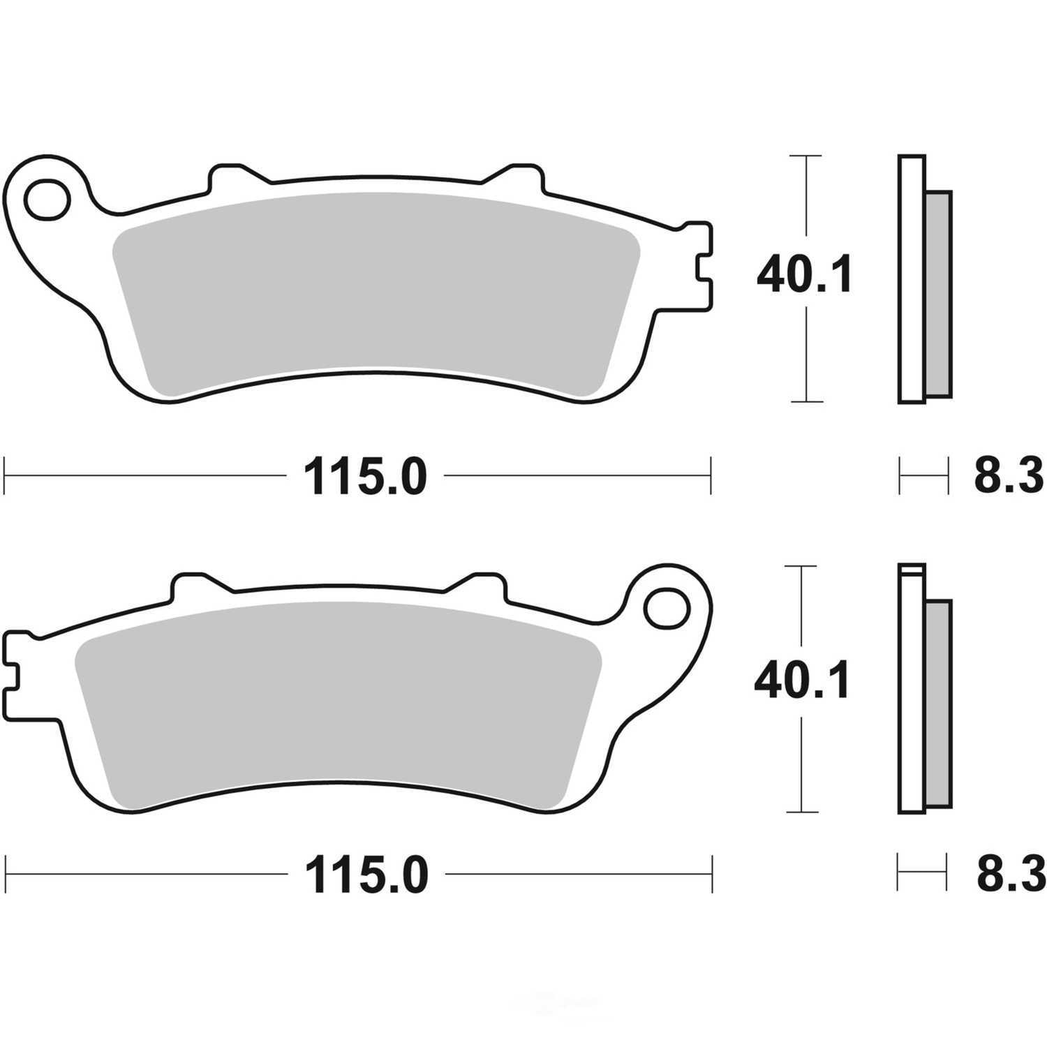 Brembo 07HO42SA PRIME Powersports Sinter SA