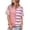 Pink, variant on kaondbfi Womens Summer Striped Shirts Casual Color Block Short Sleeve Tops Loose Fit Crew Neck Tees Womens Essentials Fashion Clothing