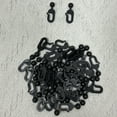 thumbnail image 5 of 50pcs/Set Plastic Hooks for Gazebo Curtains, Invisible Curtain Track Hooks for Mosquito Netting and Gazebo Curtains Home Hotel Supplies, Black, 5 of 7