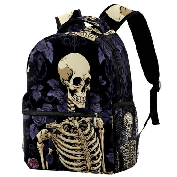 Lightweight Backpack Skeleton School Bag Travel Laptop Daypack for Men Women Casual Rucksack