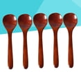 thumbnail image 4 of 5Set Wooden Spoons for Coffee and Tea Stirring in Dark Brown, 4 of 8
