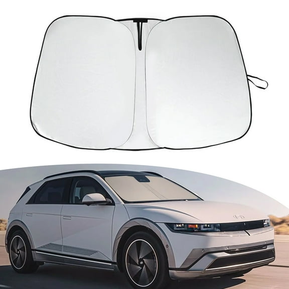 For 2022-2025 Hyundai Ioniq 5 Foldable Car Windshield Sun Shade Cover Visor UV Block