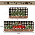 thumbnail image 3 of Christmas Kitchen Rugs Set of 2,Red Truck Christmas Tree Kitchen Mat for Floor,Winter Holiday Non-Slip Washable Kitchen Sink Mats Kitchen Decor Doormat+Runner Rug, 3 of 6