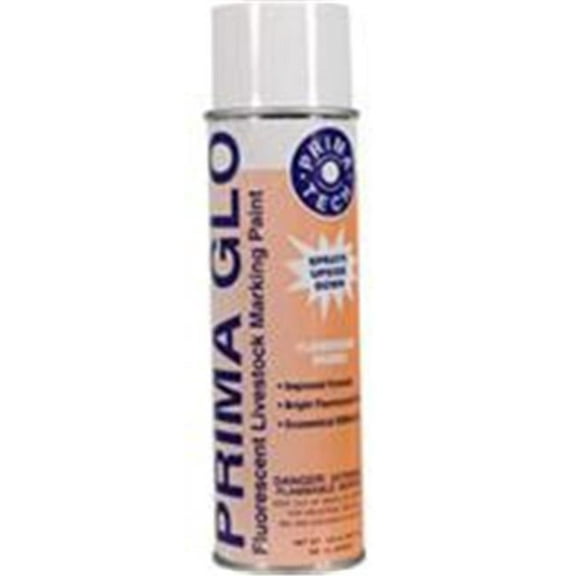 Prima Glo Fluorescent Orange Livestock Marking Spray 13.5 Oz