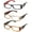 Black/Brown/Orange, variant on Thick Frame Nerd Cosplay High Quality Plastic Fashion Glasses