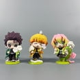 thumbnail image 3 of Demon Slayer: Kimetsu no Yaiba, caja ciega de la serie Birth Flower, Tanjiro Nezuko Zenitsu, papelería de oficina hecha a mano, mesa periférica, regalo ornamental, 3 of 5
