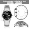 thumbnail image 2 of Watches for Men Analog Quartz Watches with Stainless Steel Expansion Band, Waterproof Watches Father's Day Gifts for men, 2 of 9