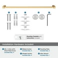 thumbnail image 5 of Amerock Monument Champagne Bronze 24 inch (610mm) Towel Bar, 5 of 8