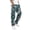 Blue, variant on Havenx Men's Camo Cargo Pants Elastic Waist Stretch Joggers with Multi Pockets Pant Athletic Work Hiking Relaxed Fit Travel Sweatpants,Purple M