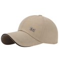 thumbnail image 2 of Eoperou Peaked Hat Extended Brim Adjustable Solid Color Unisex Ponytail Hole Sunscreen Comfortable Leisure Baseball Hat Men Head Accessory, 2 of 8