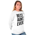 thumbnail image 4 of Best Aunt Ever Cute Favorite Auntie Women Plus Size Long Sleeve Graphic Tee Brisco Brands 3X, 4 of 5