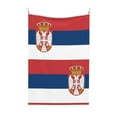 thumbnail image 7 of Tapestry Wave Serbian Flag Tapestries For Bedroom Living Room Dorm Party Wall Decor (40" X 60"), 7 of 7