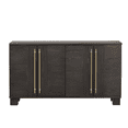 thumbnail image 6 of Hassch Modern Buffet Sideboard with 4 Doors, Credenza with Adjustable Shelves, Coffee Bar Cabinet, Storage Cabinet for Living Room, Dining Room, Entryway, Taupe, 6 of 10