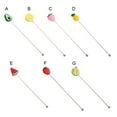 thumbnail image 1 of fastboy Stirrer Swizzle Mixing Stick Drinking Stirring Rod Silicone Stainless Steel Muddler Bar Tool Accessories Party Lemon, 1 of 8