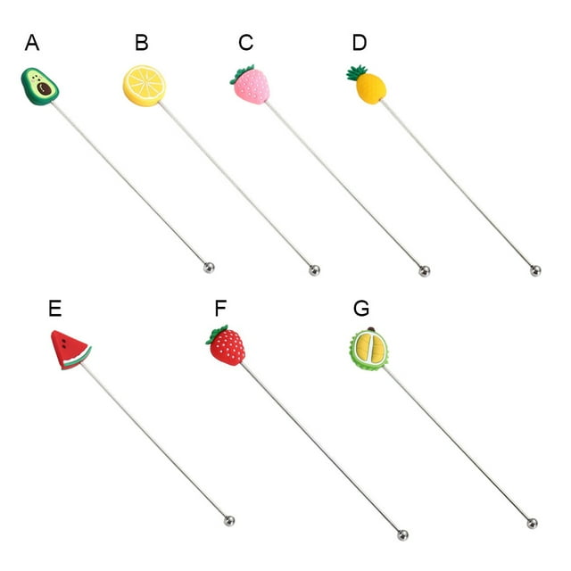 fastboy Stirrer Swizzle Mixing Stick Drinking Stirring Rod Silicone Stainless Steel Muddler Bar Tool Accessories Party Lemon