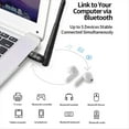 thumbnail image 4 of Adaptador USB Bluetooth 6.0 BT6.0, Receptor y Transmisor de Audio y Música Inalámbrico A2DP/AAC/ para PC, Ratón y Teclado., 4 of 5