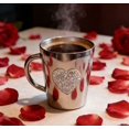 thumbnail image 6 of Diamond-Set Heart-Shaped Water Cup, Practical And Beautiful Family Mug with Sparkling Details, Perfect for Daily Use and Gifting, Adds to Coffee, Tea, and Beverage Time, Silver, 1pcs, 6 of 16