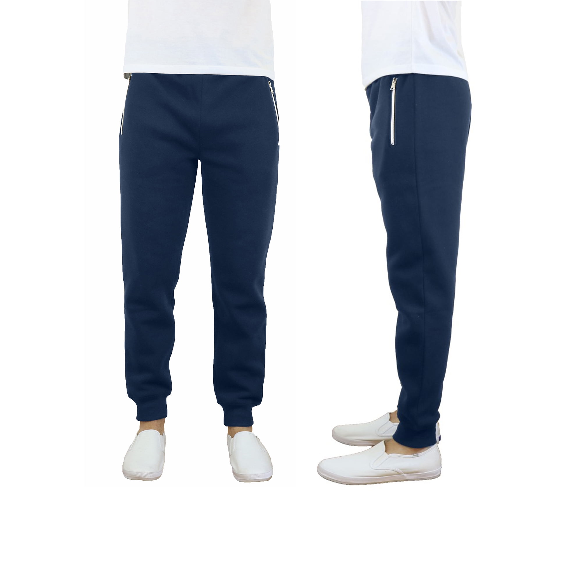 Galaxy by Harvic - Mens Fleece Jogger Pants with Zipper Pocket Upto 5XL - Walmart.com - Walmart.com