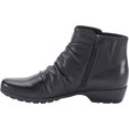 thumbnail image 3 of Women's Walking Cradles Esme Ankle Bootie Black Leather 8.5 XW, 3 of 6