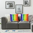 thumbnail image 2 of Acheng Throw Pillow Cover Bisexual Gender Watercolor Rainbow Colors Gay Art Lesbian LGBT Yellow Pride Hand Home Decor Cushion Case 2 pcs White, 2 of 7