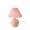 🔥 Pink_New#834, variant on Pleated Table Lamp with Rattan Ball Woven Shade LED Night Light for Bedroom Bedside Ambient Lighting Umbrella Shaped Decor