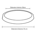 thumbnail image 2 of Plato Para Maceta Redonda Blanco 32cmx32cm Macetas Y Maceteros Estilo moderno, elegante y minimalista., 2 of 3