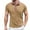 Khaki, variant on Afdoent Men's Golf Shirt Color Block Button Open Neck Men Casual Loose Comfortable Business Sports Short Sleeve Shirt Classic
