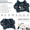 thumbnail image 5 of Sunyuer Y2k Purse Women Large Capacity Hobo PU Leather Satchel Handbag Multi-pocket Goth Trendy Punk Clutch Tote Bag, 5 of 8