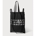 thumbnail image 4 of Canvas Bag Concise Style Canvas Bag Black Print Shoulder Bag Shopping Bag Tote Bag, 4 of 5