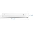 thumbnail image 4 of ROYALITA Small Acrylic Shelves - Vinyl Record Storage - 4 Pack Clear Vinyl Record Shelves Wall Mount - 12" Vinyl Holder for Album Record Storage & Display, Wall Decor, Magazine Rack, Picture Ledge, 4 of 7
