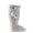 Grey, variant on Toddler Baby Kids Girls Solid Knee High Socks Stockings Mid Calf Length Sock Falls Creek
