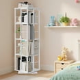 thumbnail image 4 of LIZHOUMIL 4-Tier Rotating Bookshelf, 360° Spinner w/Metal Frame (15.75"x54"), 4 of 8