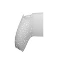 thumbnail image 4 of Bottom Back Shell Non-Slip Rear Housing Game Improvement Replacement Parts for PS5 Controller, 4 of 5