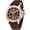 Gold Brown PD-YS031, variant on PAGANI DESIGN Automatic Men's Watch New Stainless Steel Mechanical Wrist Watch for Men, 100M Waterproof, Synthetic Sapphire Dial Glass, Rubber Strap, PD-YS031
