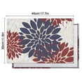 thumbnail image 6 of Red and Blue Pioneer Flower Pattern Summer Placemats Table Placemats Set Of 4-Linen Kitchen Washable Placemats Table Mats 11.8"x17.7" Non-Slip Heat Resistant, 6 of 6
