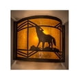 thumbnail image 3 of Meyda Tiffany 81054 Wolf On The Loose 10" Tall Wall Sconce - Copper, 3 of 3