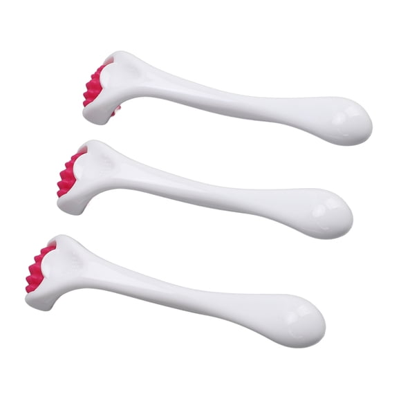 Rodillo Facial, Rodillo De Masaje Muscular Facial, Antideslizante, 3 Piezas De Silicona Para Oficina