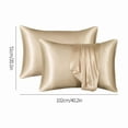thumbnail image 6 of Tkrady 2Pcs Flourish Satin Pillowcase Set Silky Pillow Cases For Hair And Skin No Zipper Pillow Cover With Envelope Closure Pillow Case, 6 of 6