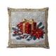 thumbnail image 2 of xihome Funda de cojn cuadrada de lino con forma de muñeco de nieve navideño de 45x45 cm. Decoracin festiva para el hogar., 2 of 6